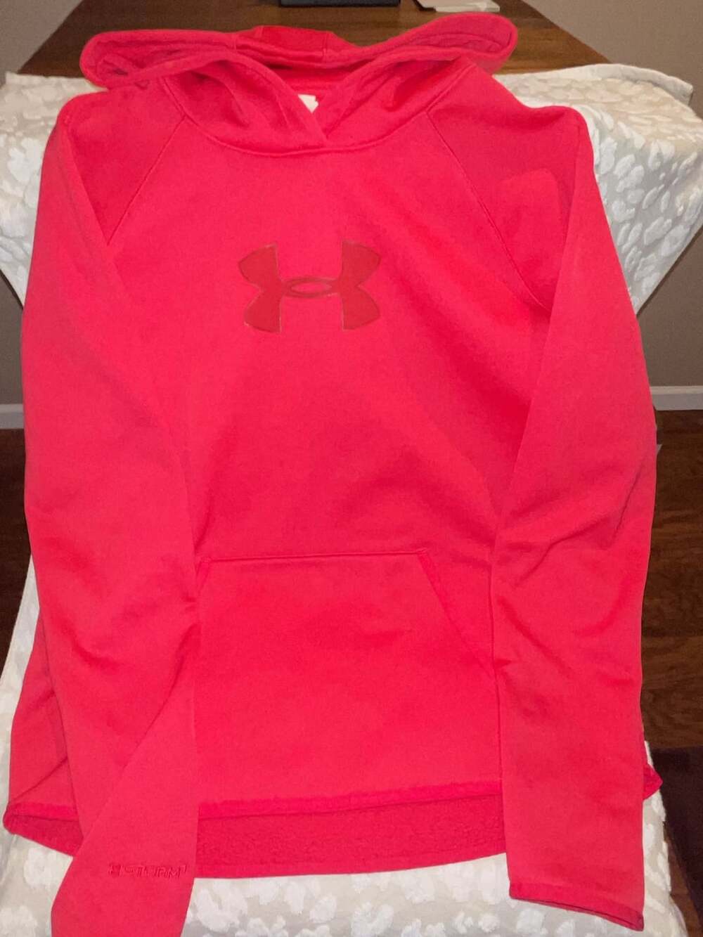 Under Armour Storm 1 Big Logo Pink Women's Hoodie Sweatshirt